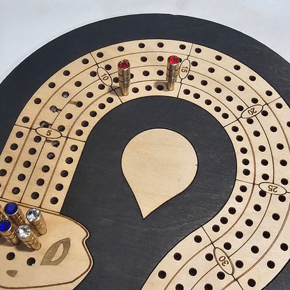 1/8" Crystal Tapered Metal Cribbage Pegs Set of 12