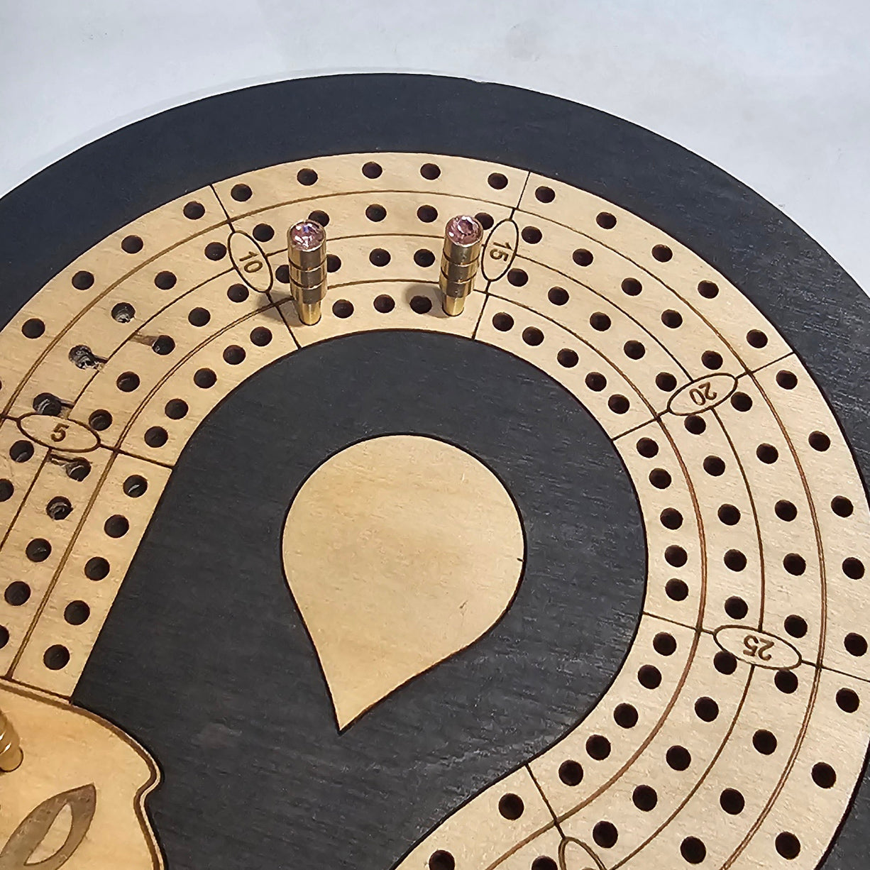 1/8" Crystal Tapered Metal Cribbage Pegs Set of 12