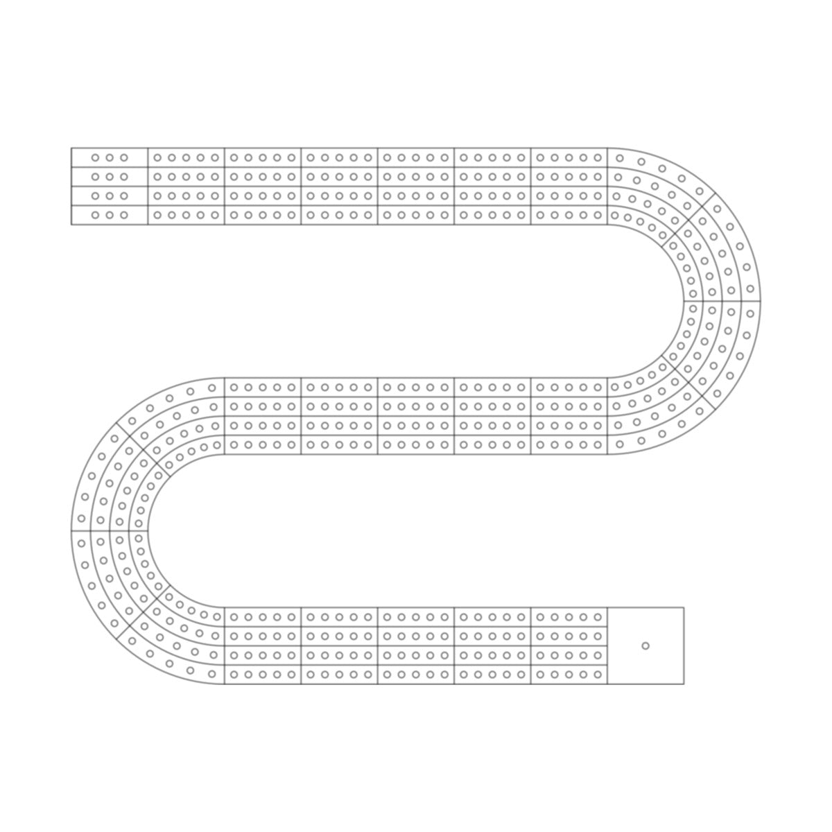 Cribbage Board Pattern / Template - 16 – Custom Crib Boards