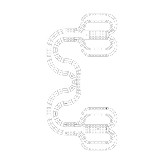3 Cribbage Board Pattern / Template