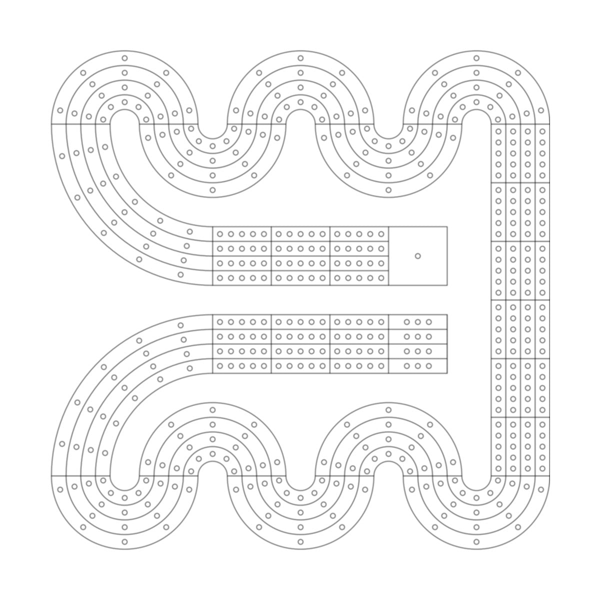 Cribbage Board Pattern / Template - 9 – Custom Crib Boards
