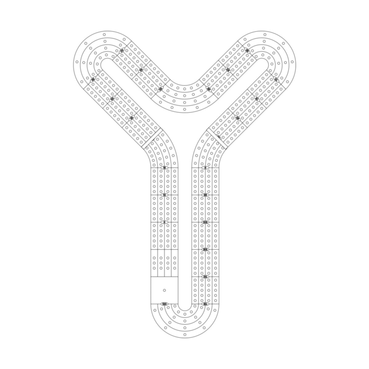 All Single Letter Cribbage Board Patterns From A to Z