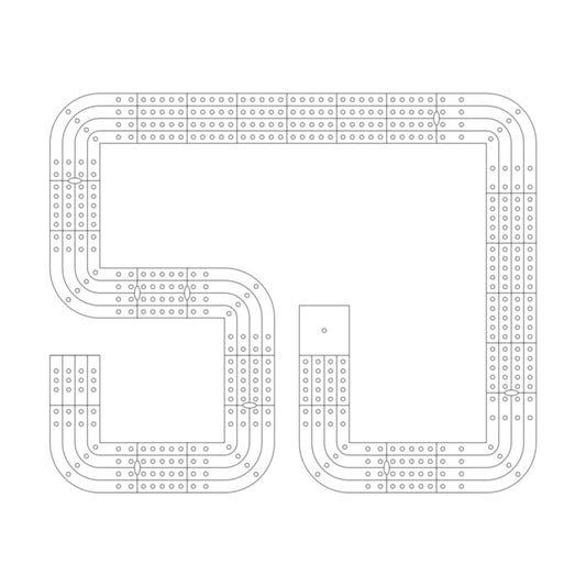 Number 50 Cribbage Board Pattern / Template