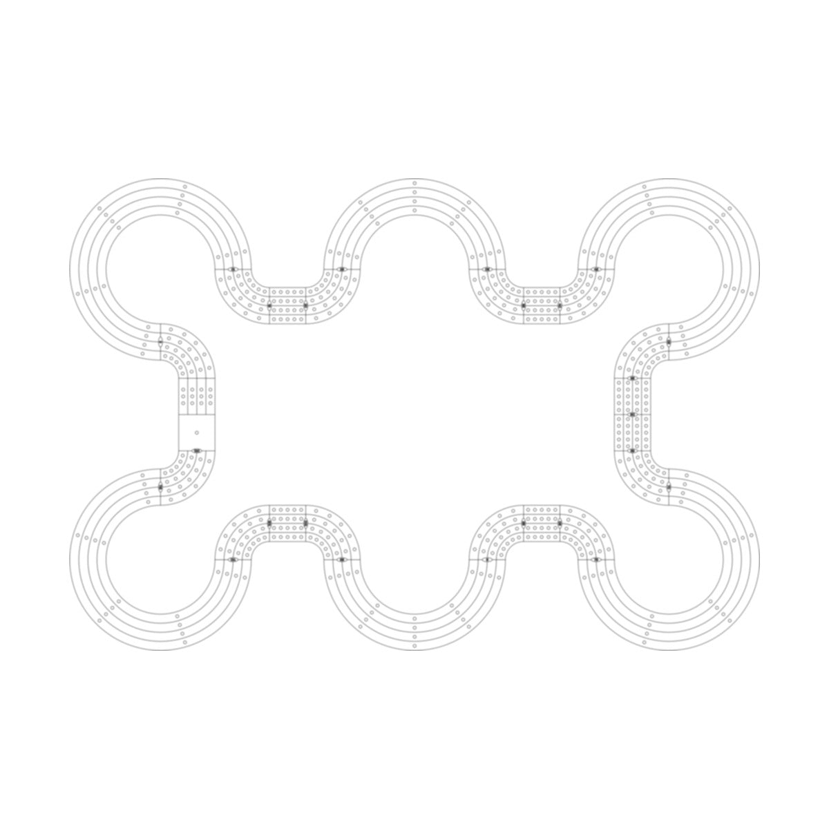 Pool Table Cribbage Board Pattern / Template
