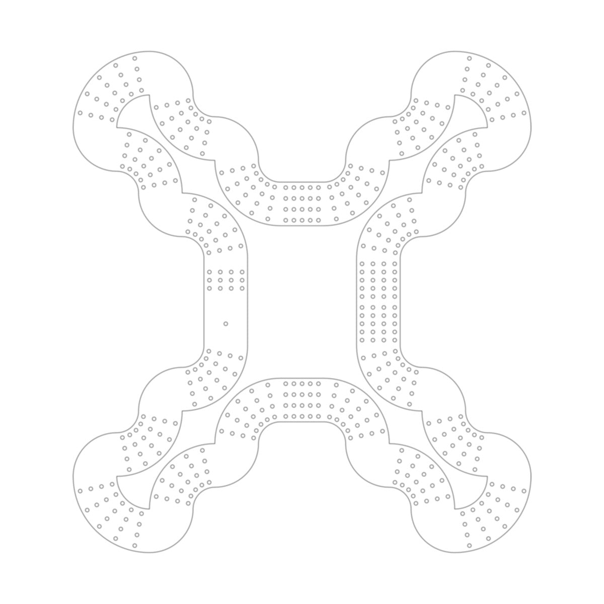 12 Cribbage Board Pattern / Template