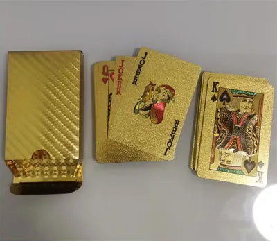 Gold Plastic Player Cards - PET