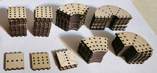 Cribbage Puzzle Pieces Set - Bronze