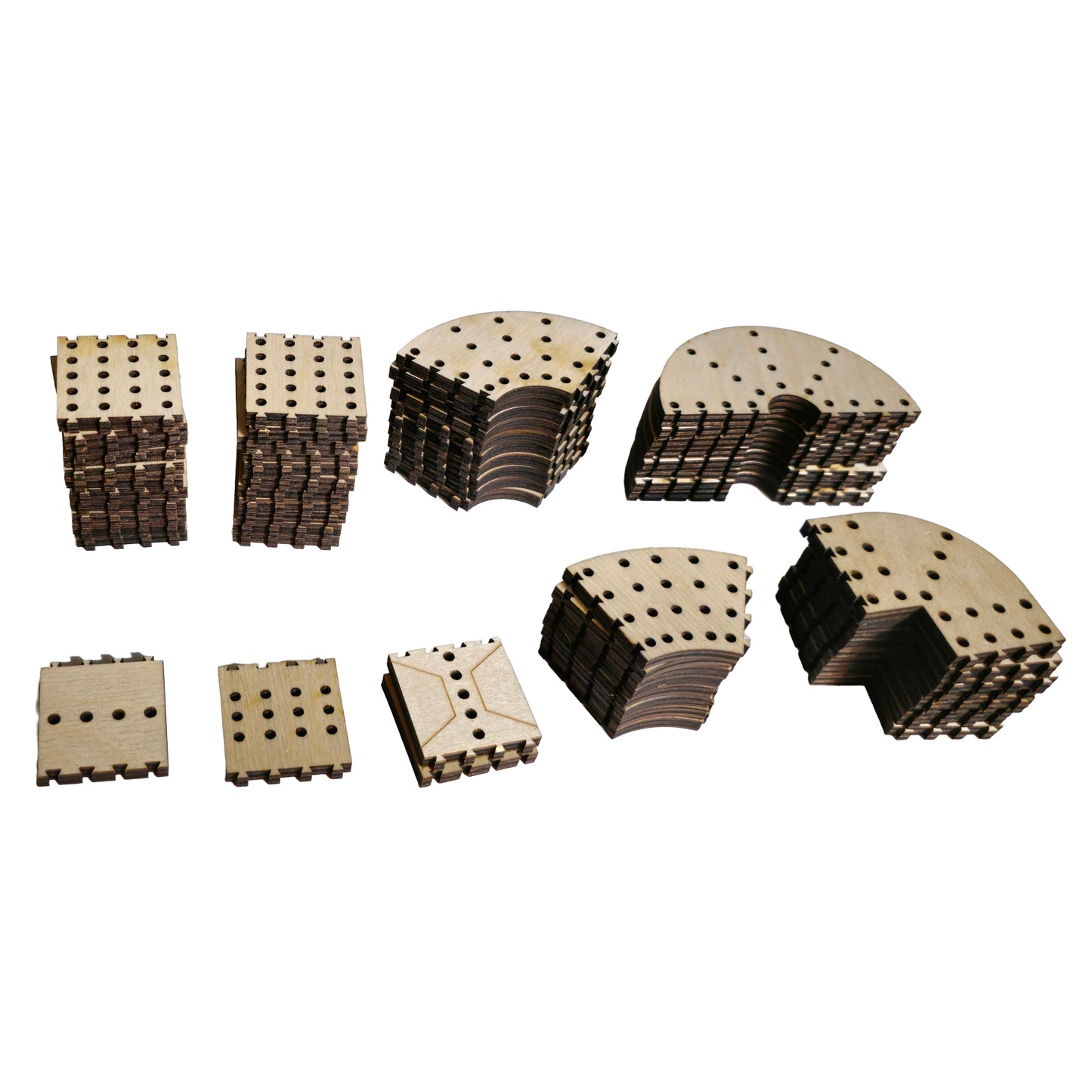 Cribbage Puzzle Pieces Set - Gold