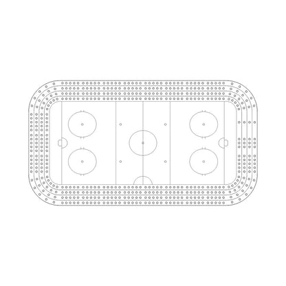 The Ultimate Stadium Series | 4-Lane Multi-Level Sports Cribbage Board Collection Templates