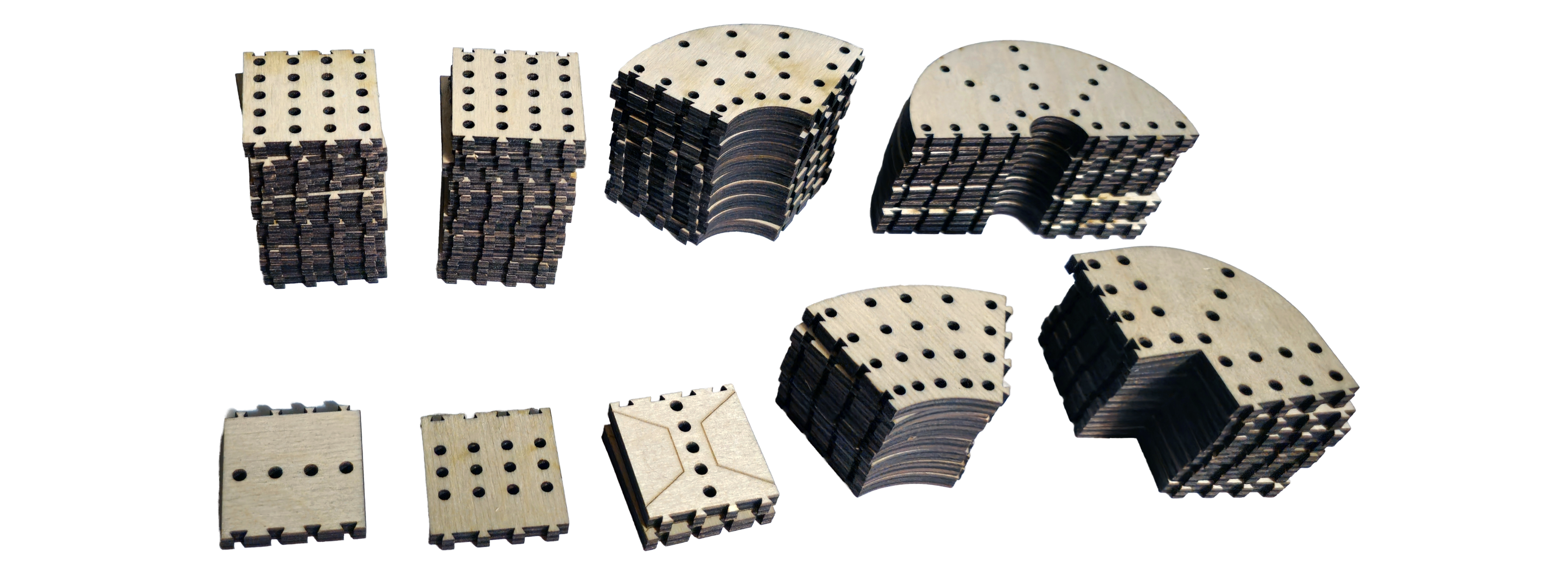 Cribbage Puzzle Pieces - Gold Set