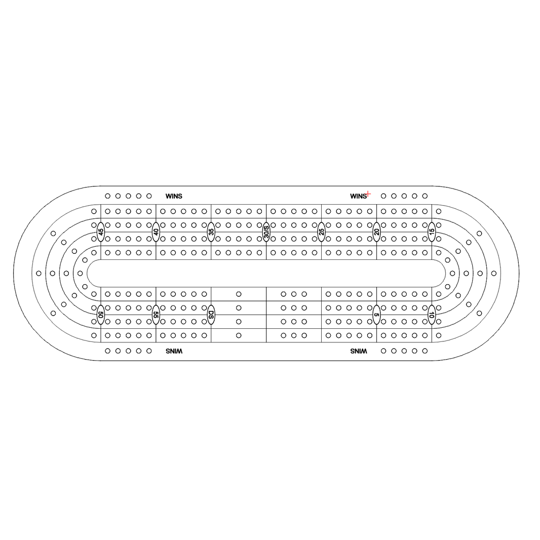 Free Cribbage Board Patterns / Templates – Custom Crib Boards