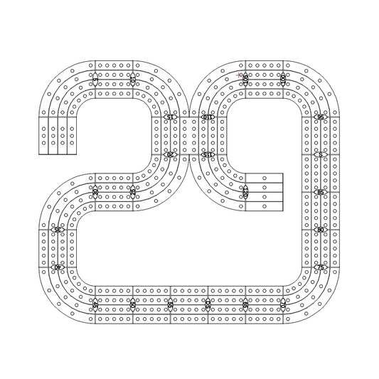 Free Cribbage Board Patterns / Templates Custom Crib Boards