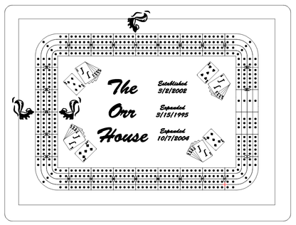 TV Tray Cribbage Board