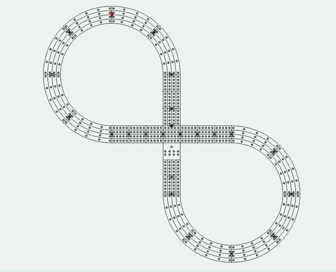 Figure 8 Cribbage Board Pattern / Template