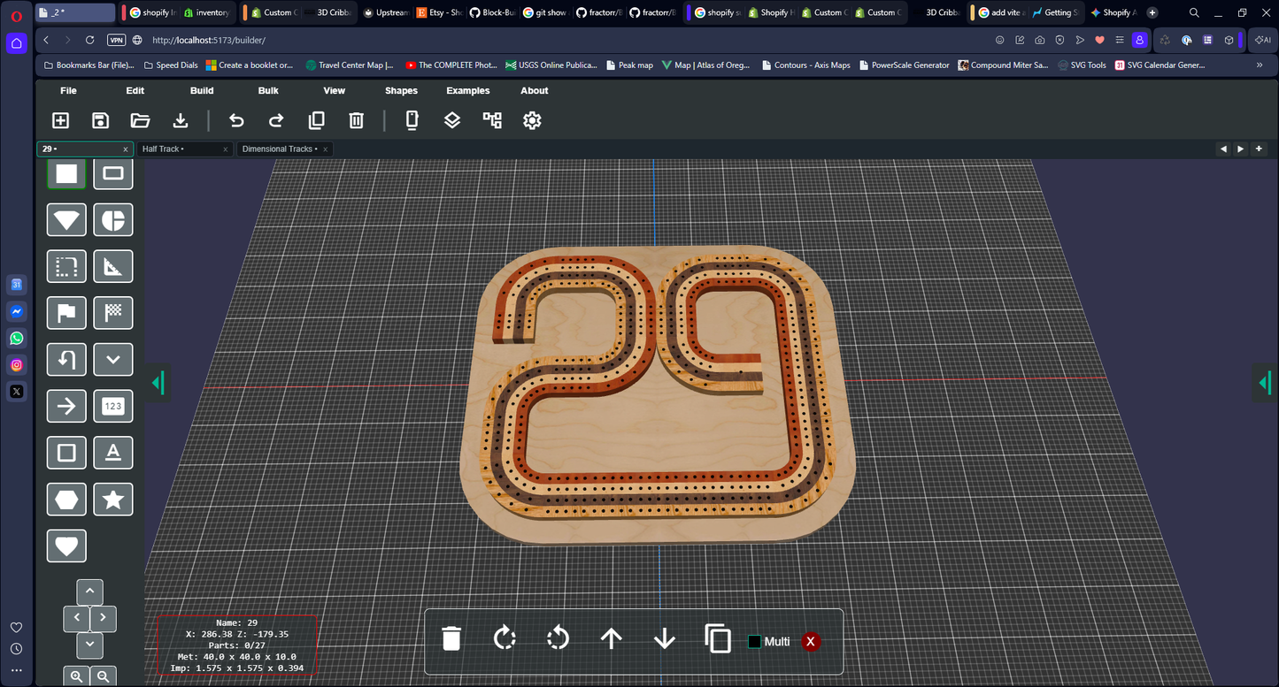3D Cribbage Board Builder Subscription