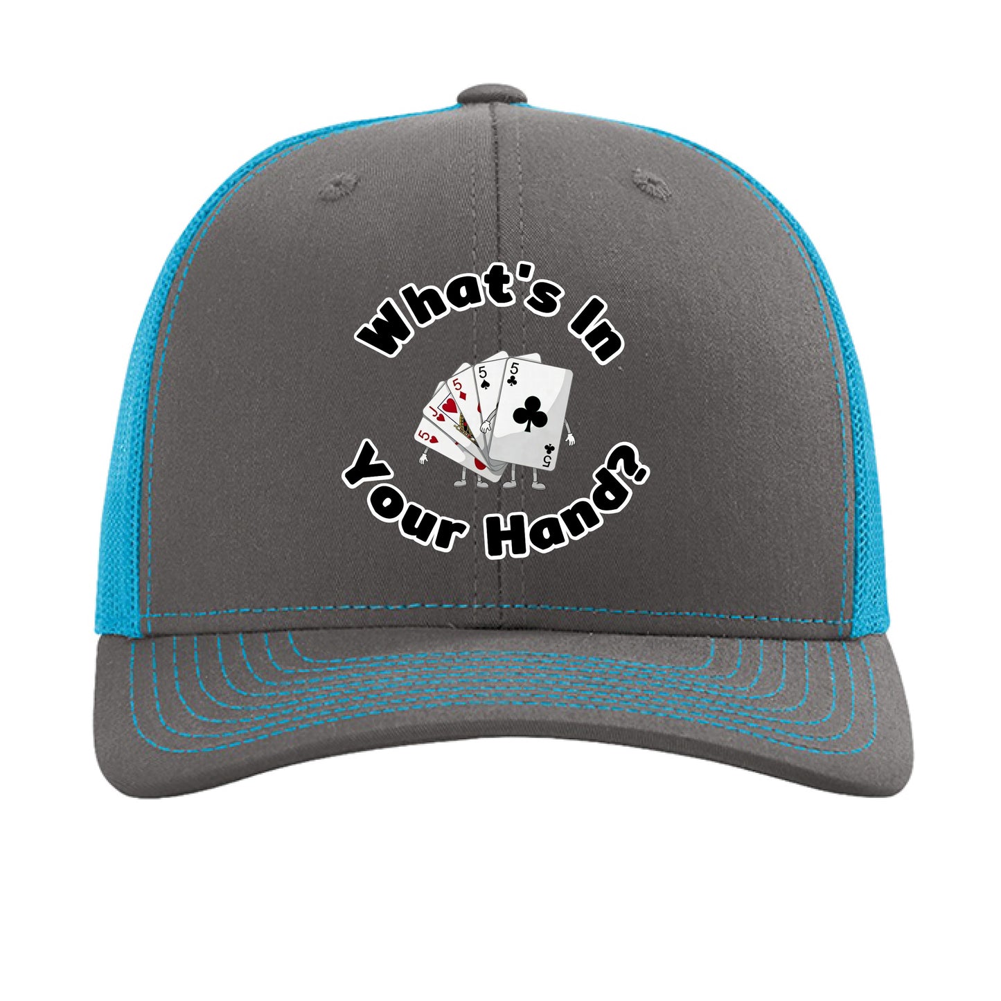 Charcoal/ Neon Blue - FRONT