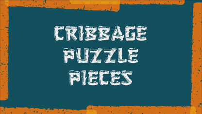 Cribbage Puzzle Pieces Set - Bronze