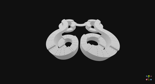 Roller Coast Themed Cribbage Board - 3D Model