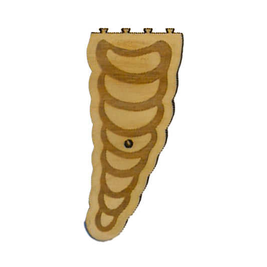 Rattle Snake Tail Cribbage Puzzle Piece