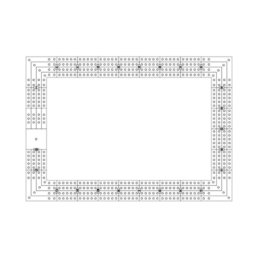 Rectangle Cribbage Board Pattern / Template