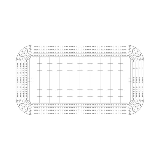 The Scrum Summit | Rugby Court Multi-Level 4-Lane Cribbage Board Template