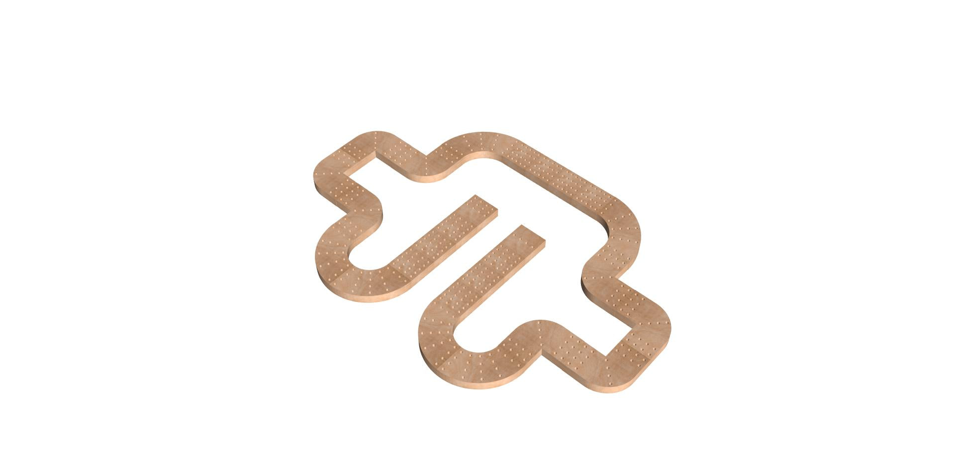 Cribbage Board Pattern / Template 1 Custom Crib Boards