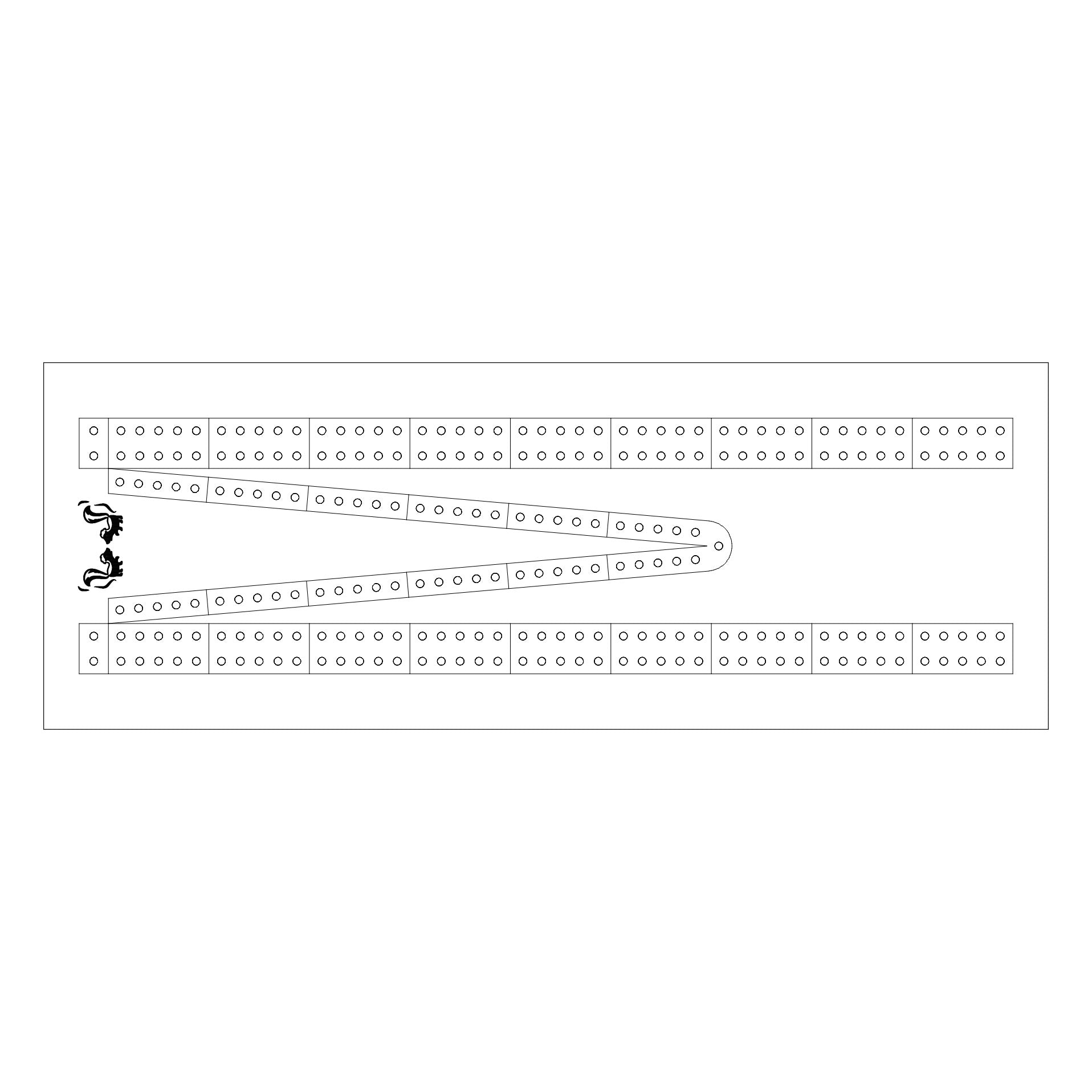 Free Cribbage Board Patterns / Templates – Custom Crib Boards