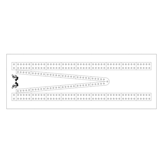 Tournament Style Short - Free Cribbage Board Digital Pattern
