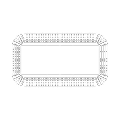 The Ultimate Stadium Series | 4-Lane Multi-Level Sports Cribbage Board Collection Templates