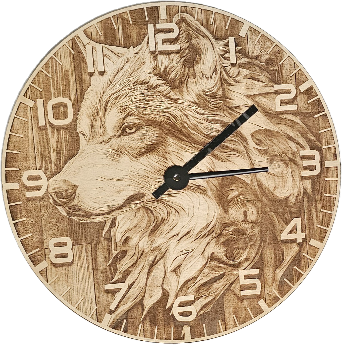 Wolf Clock – Custom Crib Boards